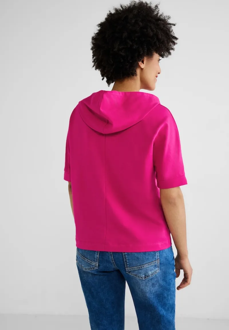 Street One Shirts*Halbarm Kapuzenshirt nu pink