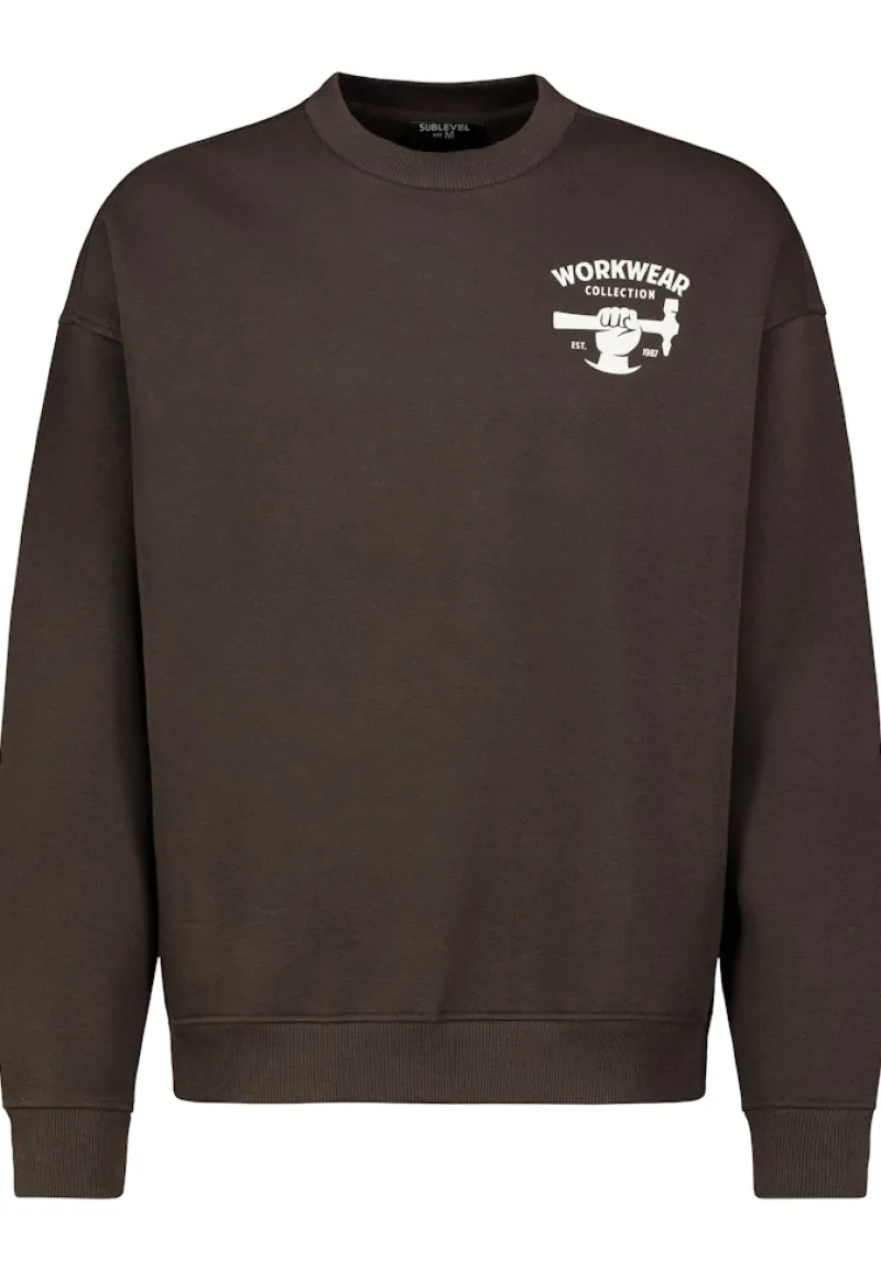 Eight 2 Nine Pullover & Sweatshirts*H10608BC21515A deep chocolate brown