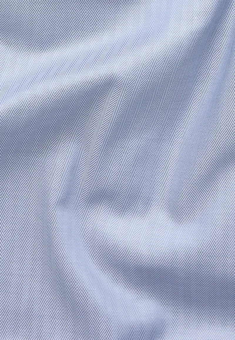 ETERNA Hemden|Big Boys*Hemd Fischgrat Langarm graublau