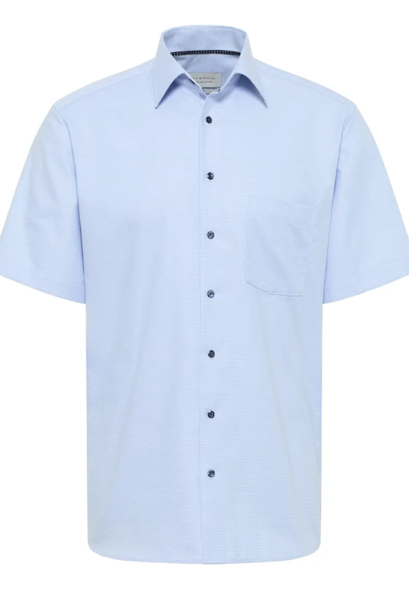 ETERNA Hemden|Big Boys*Hemd Hahnentritt Kurzarm hellblau