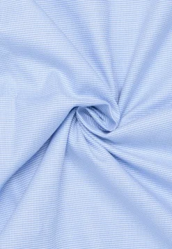 ETERNA Hemden|Big Boys*Hemd Hahnentritt Kurzarm hellblau