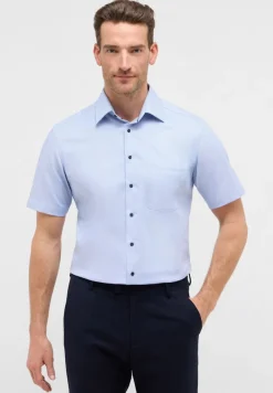 ETERNA Hemden|Big Boys*Hemd Hahnentritt Kurzarm hellblau