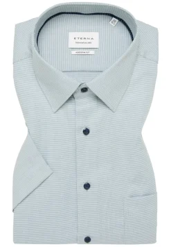 ETERNA Hemden|Big Boys*Hemd Hahnentritt Kurzarm pastellgrün