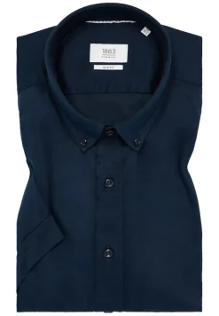 ETERNA Hemden|Big Boys*Hemd Jersey Kurzarm dunkelblau