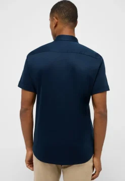 ETERNA Hemden|Big Boys*Hemd Jersey Kurzarm dunkelblau