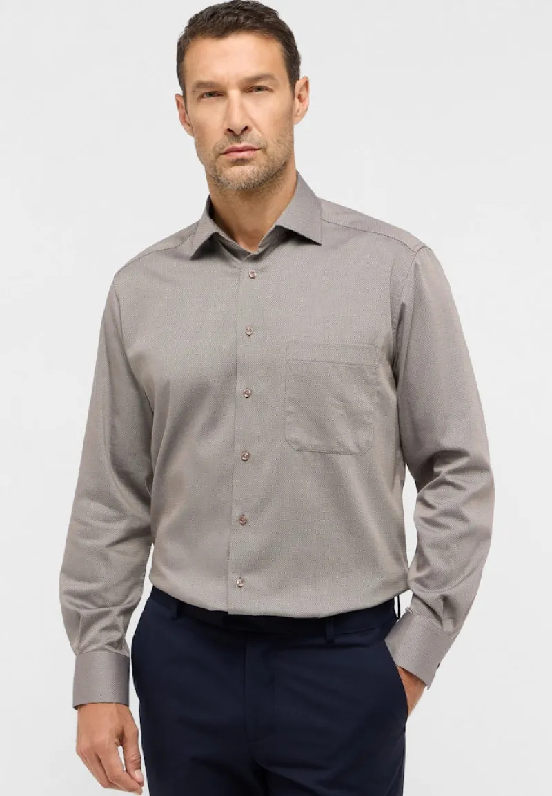 ETERNA Hemden|Big Boys*Hemd Langarm Cognac