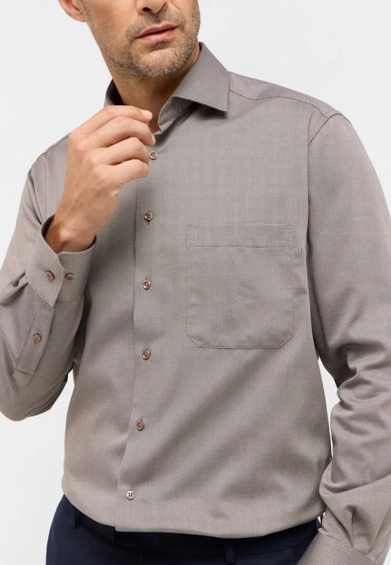 ETERNA Hemden|Big Boys*Hemd Langarm Cognac