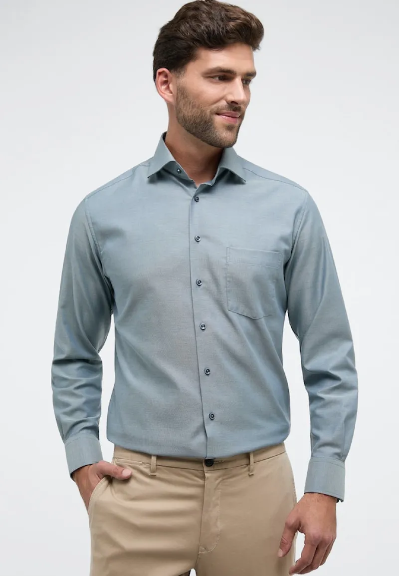 ETERNA Hemden|Big Boys*Hemd Langarm salbeigrün