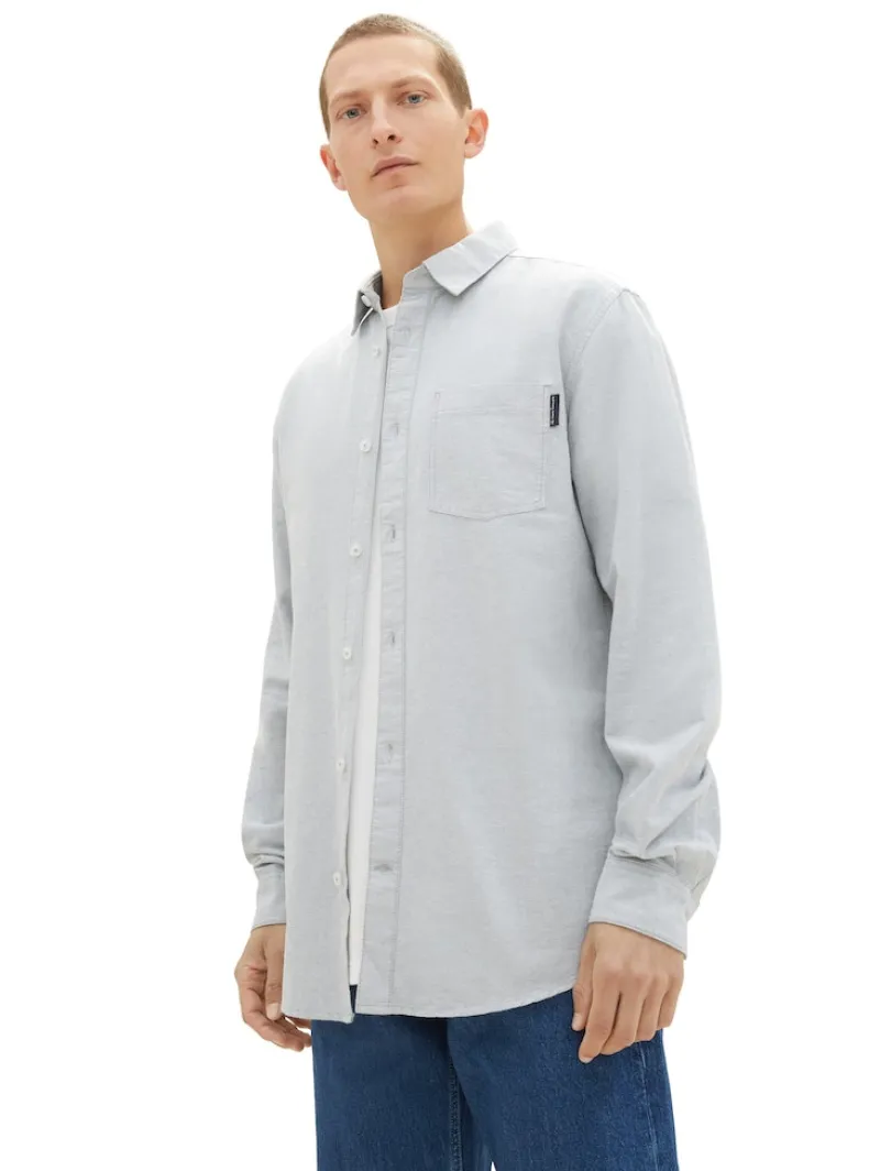 Tom Tailor Hemden|Big Boys*Hemd mit Brusttasche grey mint chambray