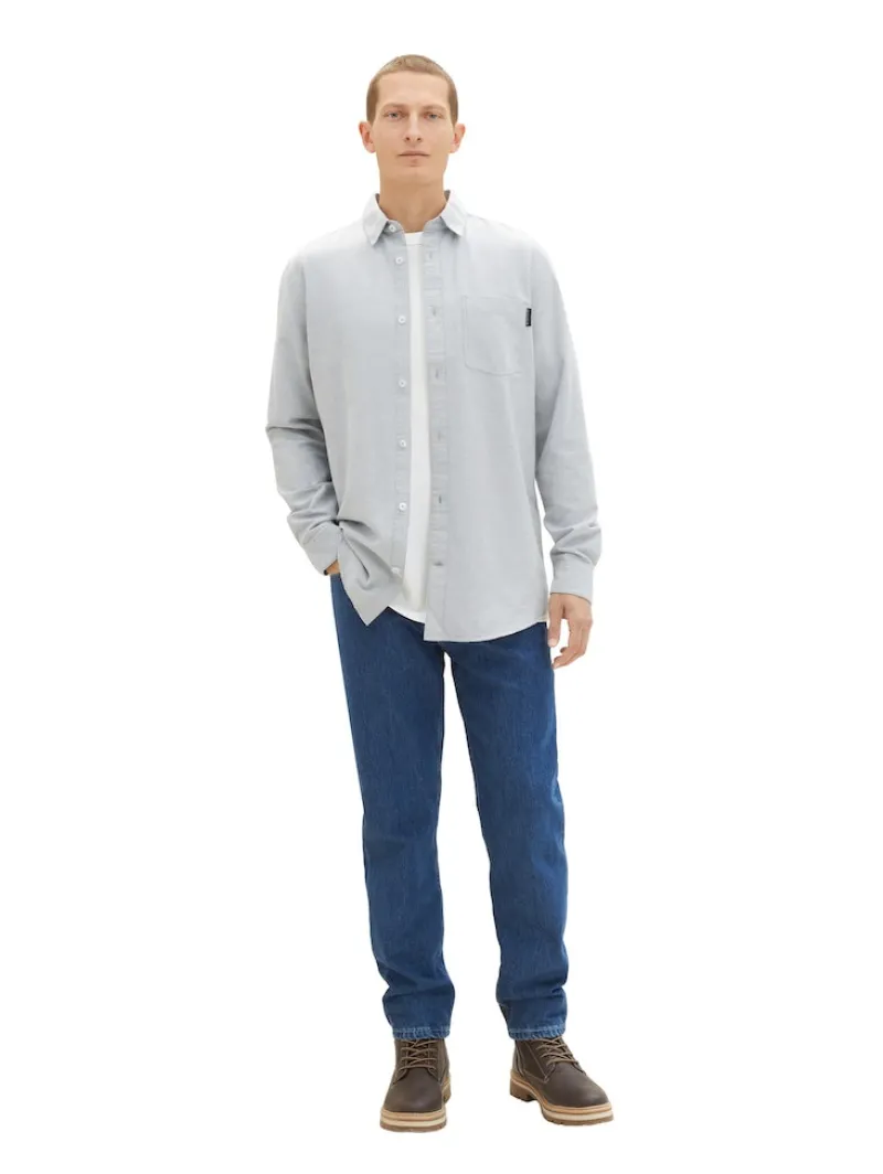 Tom Tailor Hemden|Big Boys*Hemd mit Brusttasche grey mint chambray