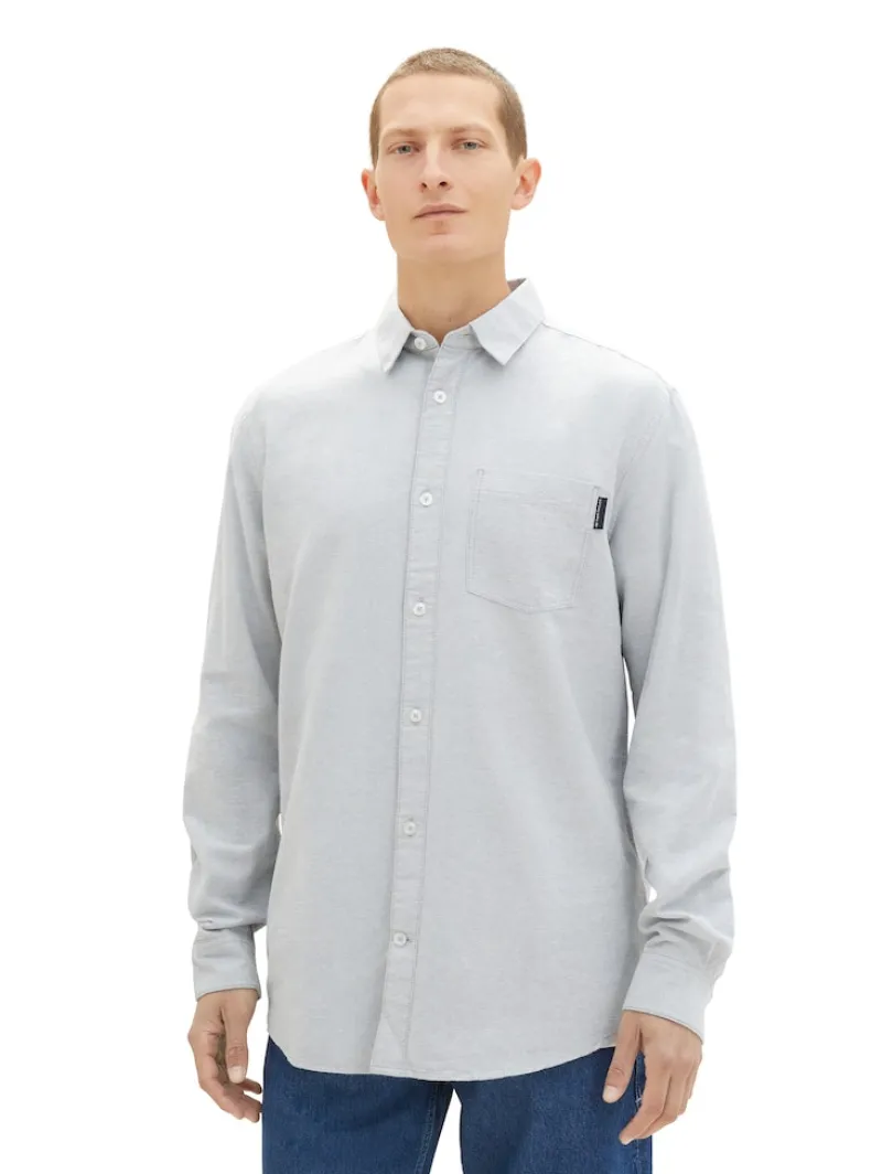 Tom Tailor Hemden|Big Boys*Hemd mit Brusttasche grey mint chambray