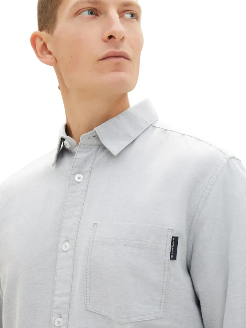 Tom Tailor Hemden|Big Boys*Hemd mit Brusttasche grey mint chambray