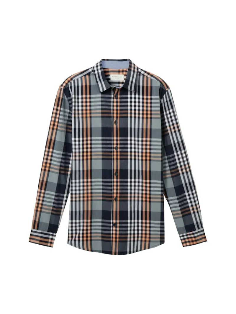 Tom Tailor Hemden|Big Boys*Hemd mit Karomuster navy orange mint big check
