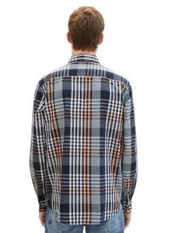 Tom Tailor Hemden|Big Boys*Hemd mit Karomuster navy orange mint big check