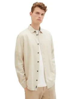 Tom Tailor Hemden|Big Boys*Hemd mit Karomuster vintage beige tonal check