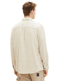 Tom Tailor Hemden|Big Boys*Hemd mit Karomuster vintage beige tonal check