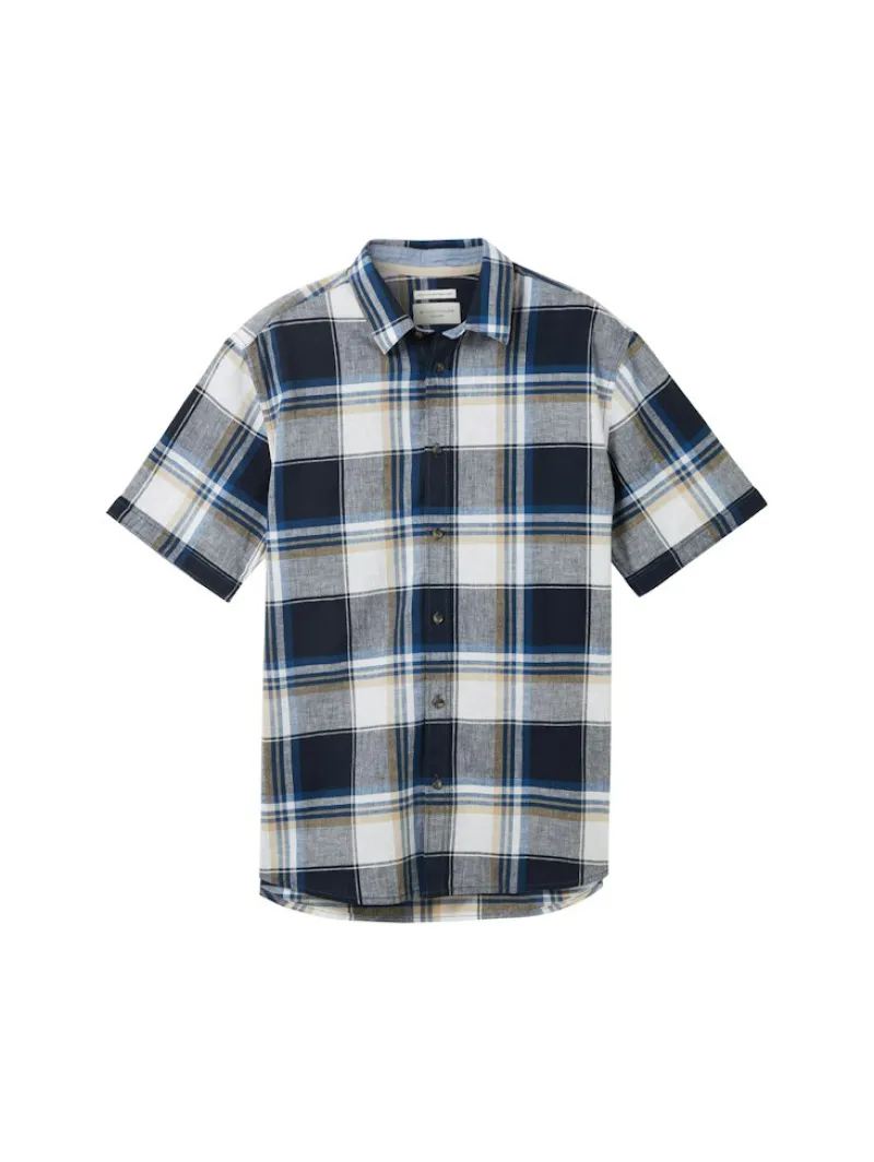 Tom Tailor Hemden|Big Boys*Hemd mit Leinen navy linen check