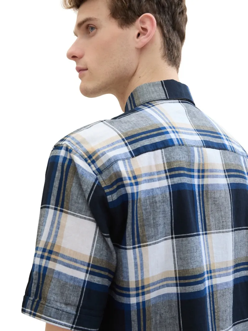 Tom Tailor Hemden|Big Boys*Hemd mit Leinen navy linen check