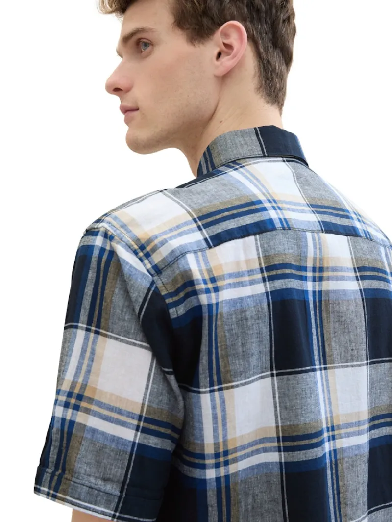Tom Tailor Hemden|Big Boys*Hemd mit Leinen navy linen check