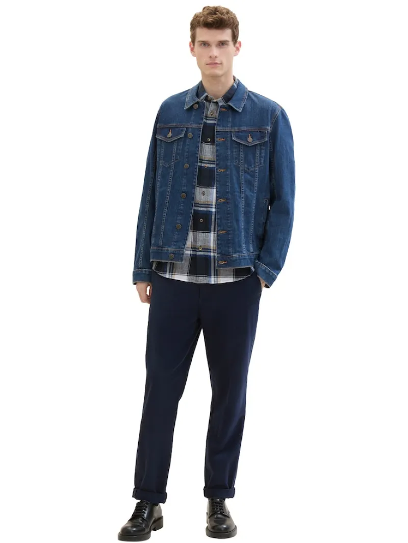 Tom Tailor Hemden|Big Boys*Hemd mit Leinen navy linen check