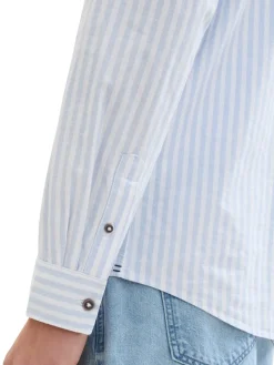 Tom Tailor Hemden|Big Boys*Hemd mit Streifenmuster blue white dobby stripe