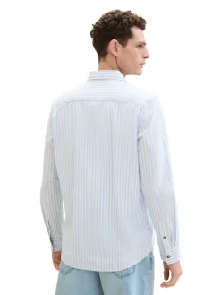 Tom Tailor Hemden|Big Boys*Hemd mit Streifenmuster blue white dobby stripe