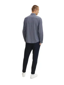 Tom Tailor Hemden|Big Boys*Hemd mit Struktur navy white structure