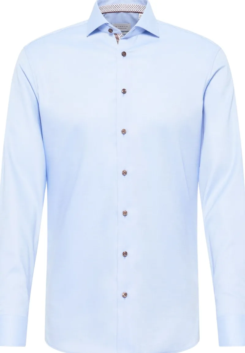 ETERNA Hemden|Big Boys*Hemd Natté Langarm hellblau