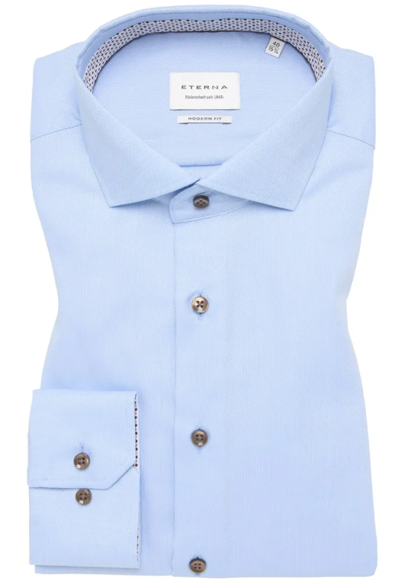 ETERNA Hemden|Big Boys*Hemd Natté verkürzter Arm (59 cm) hellblau