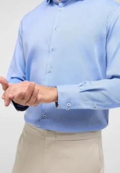 ETERNA Hemden|Big Boys*Hemd Oxford Langarm Blau