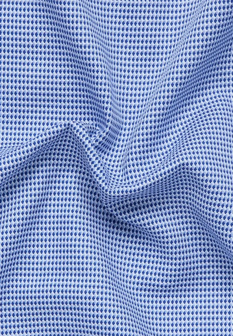 ETERNA Hemden|Big Boys*Hemd Panama Kurzarm Blau