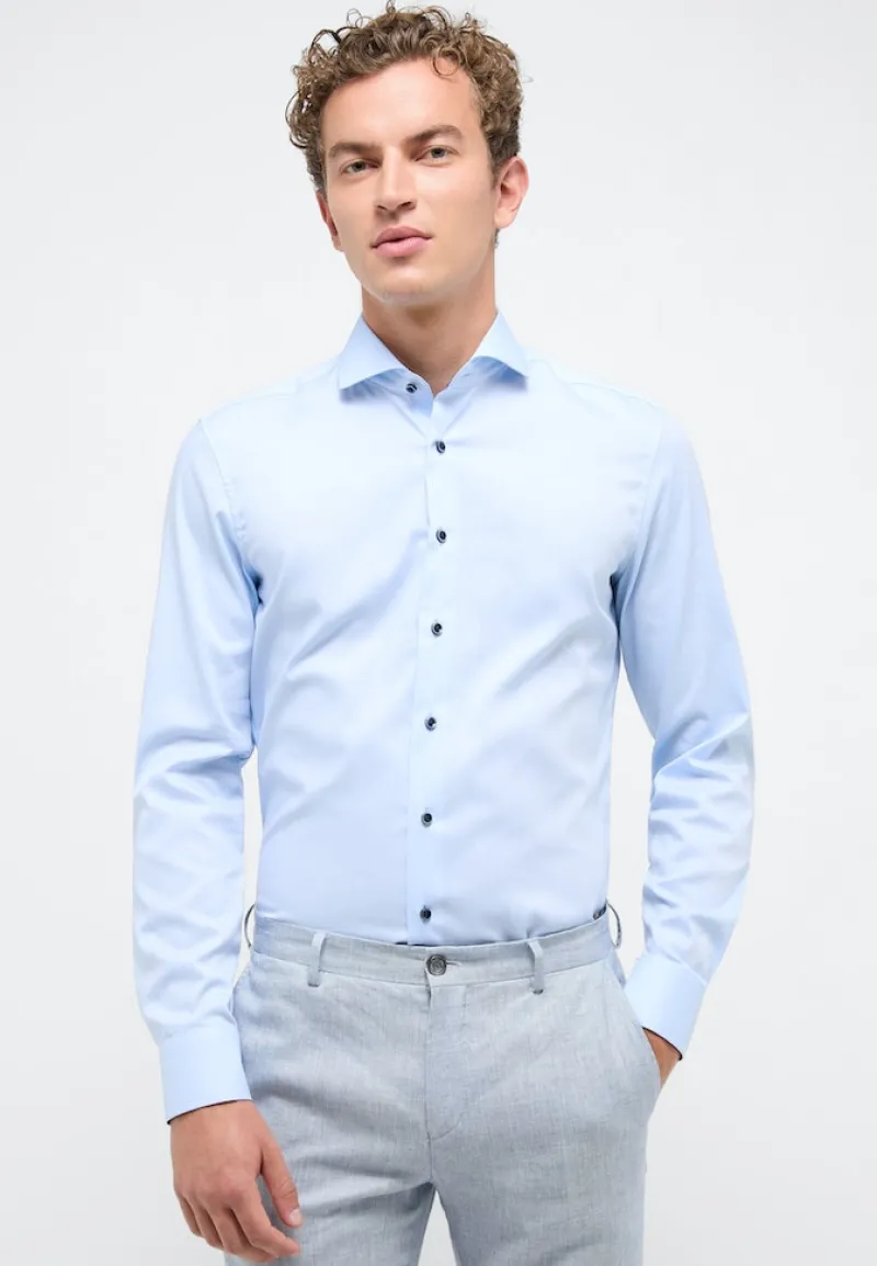 ETERNA Hemden|Big Boys*Hemd Pinpoint Langarm hellblau