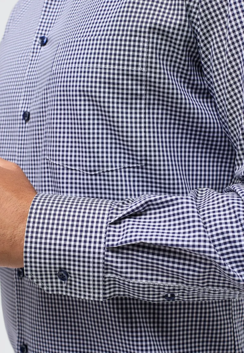 ETERNA Hemden|Big Boys*Hemd Popeline Langarm navy