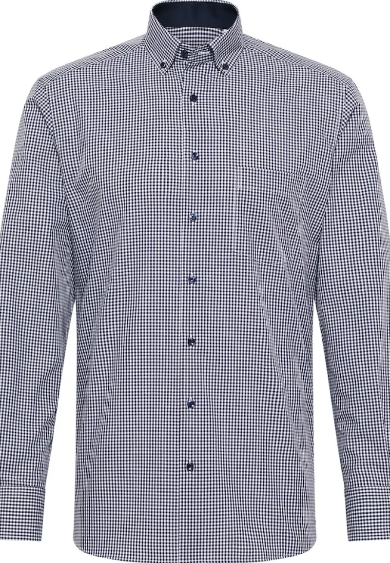 ETERNA Hemden|Big Boys*Hemd Popeline Langarm navy