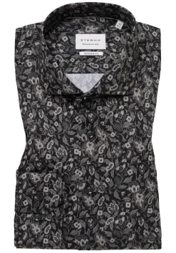 ETERNA Hemden|Big Boys*Hemd Satingewebe Langarm anthrazit