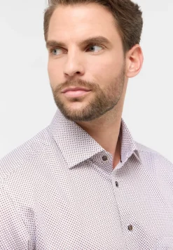 ETERNA Hemden|Big Boys*Hemd Satingewebe Langarm Braun