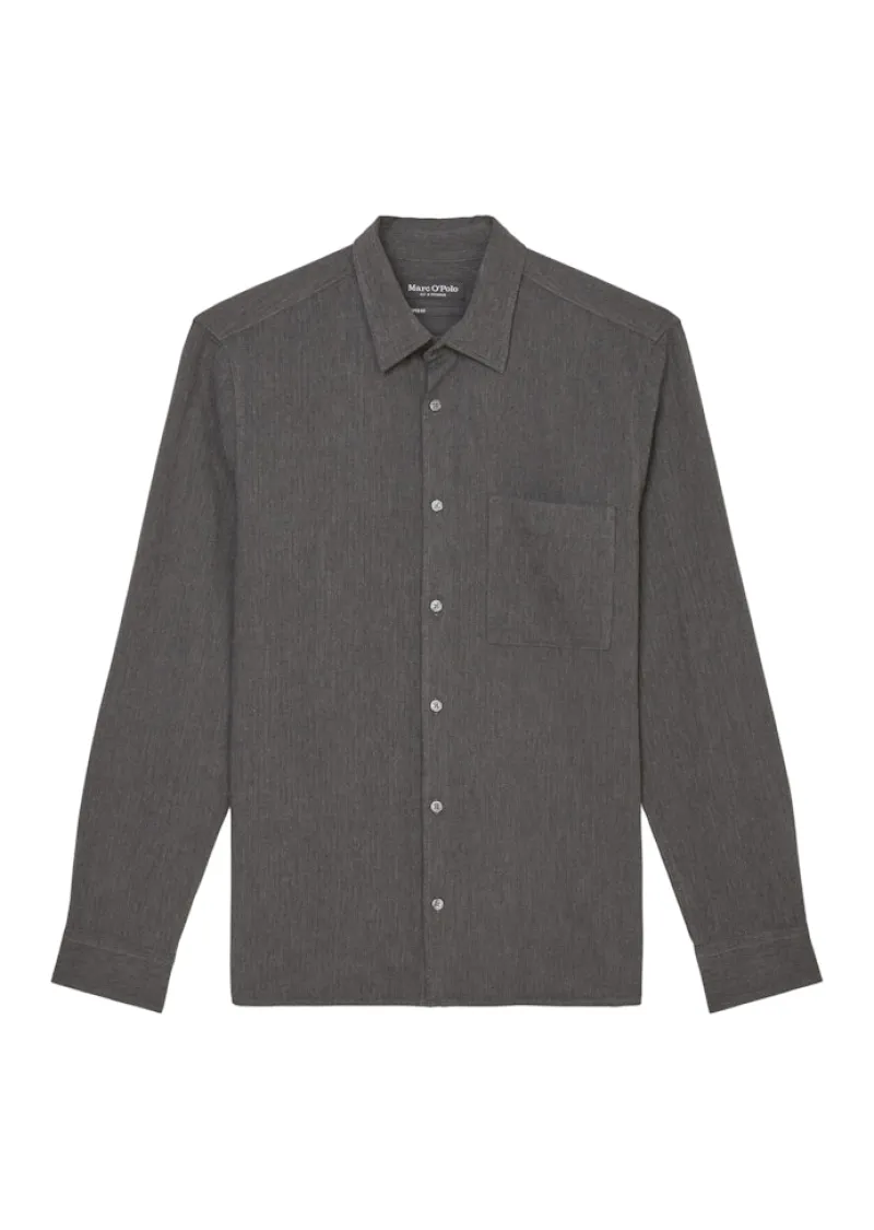 Marc O'Polo Hemden|Big Boys*Hemd shaped multi-graphite grey melange