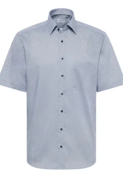 ETERNA Hemden|Big Boys*Hemd Twill Kurzarm Blau