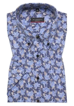 ETERNA Hemden|Big Boys*Hemd Twill Kurzarm Blau