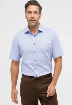 ETERNA Hemden|Big Boys*Hemd Twill Kurzarm mittelblau