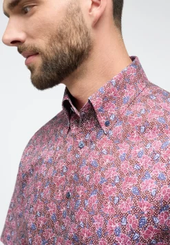 ETERNA Hemden|Big Boys*Hemd Twill Kurzarm Rot