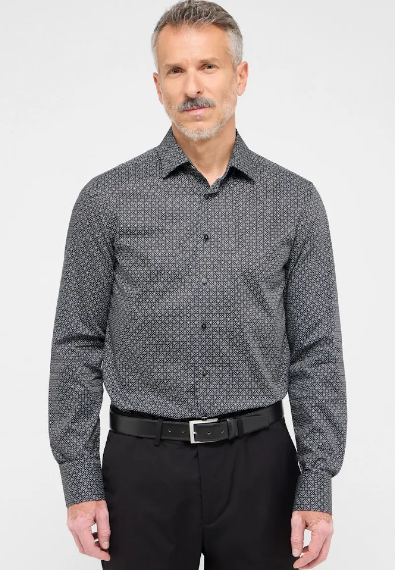 ETERNA Hemden|Big Boys*Hemd Twill Langarm anthrazit