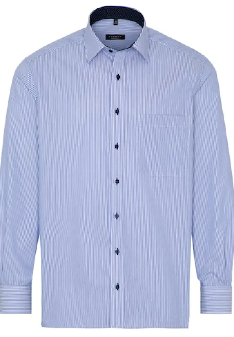 ETERNA Hemden|Big Boys*Hemd Twill Langarm Blau