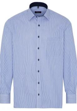 ETERNA Hemden|Big Boys*Hemd Twill Langarm Blau