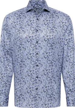 ETERNA Hemden|Big Boys*Hemd Twill Langarm Blau