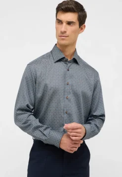 ETERNA Hemden|Big Boys*Hemd Twill Langarm Braun