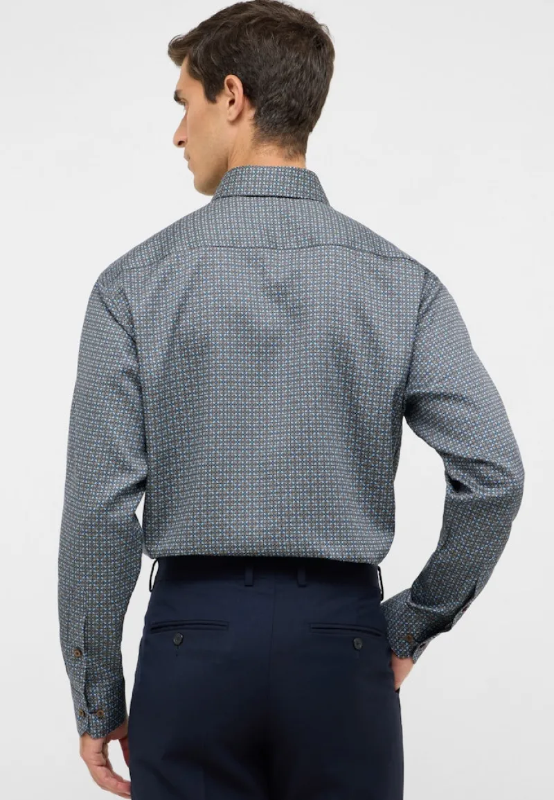 ETERNA Hemden|Big Boys*Hemd Twill Langarm Braun