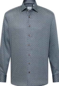 ETERNA Hemden|Big Boys*Hemd Twill Langarm Braun