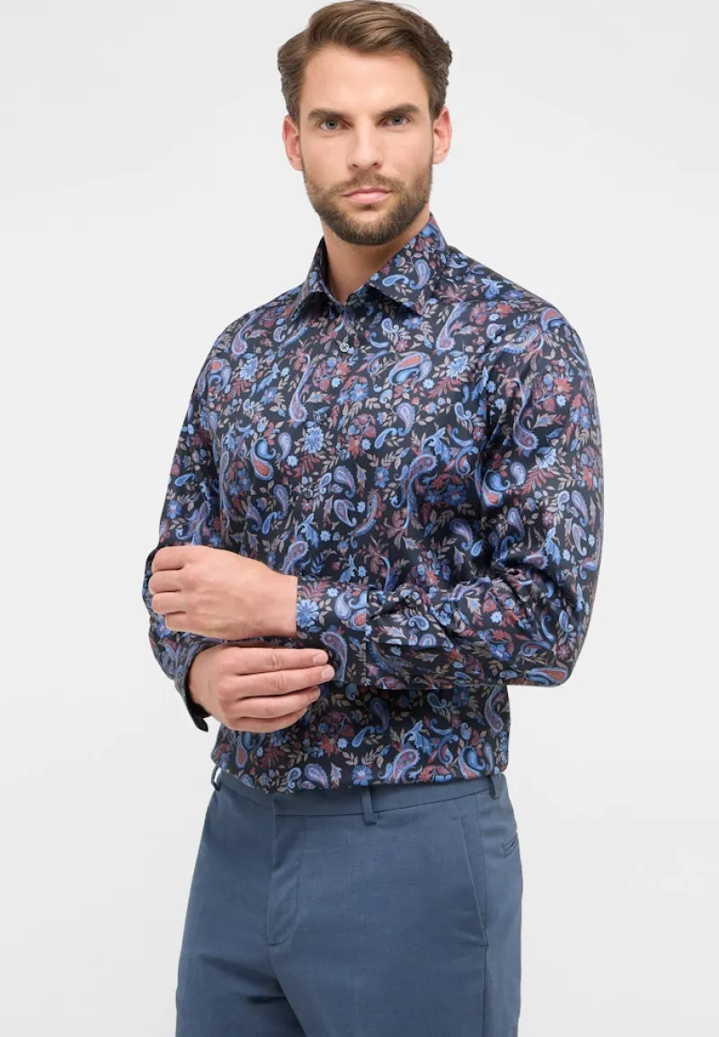 ETERNA Hemden|Big Boys*Hemd Twill Langarm denim