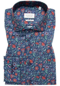 ETERNA Hemden|Big Boys*Hemd Twill Langarm dunkelblau